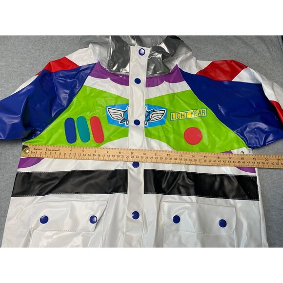 Buzz Lightyear-Themed Kids Vinyl Raincoat Jacket Disney Store Size 6 8 - Picture 5 of 13